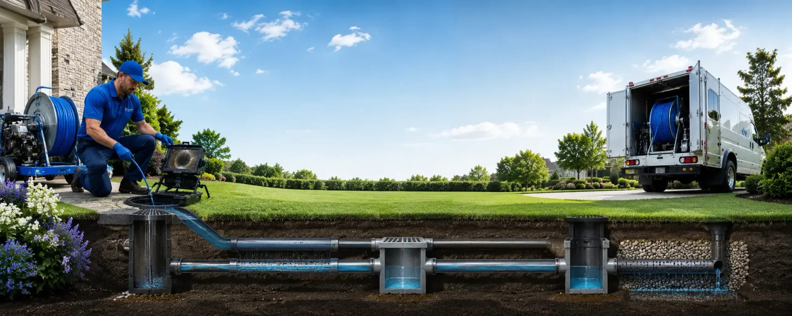 Outdoor drain cleaning information for Olive, MT